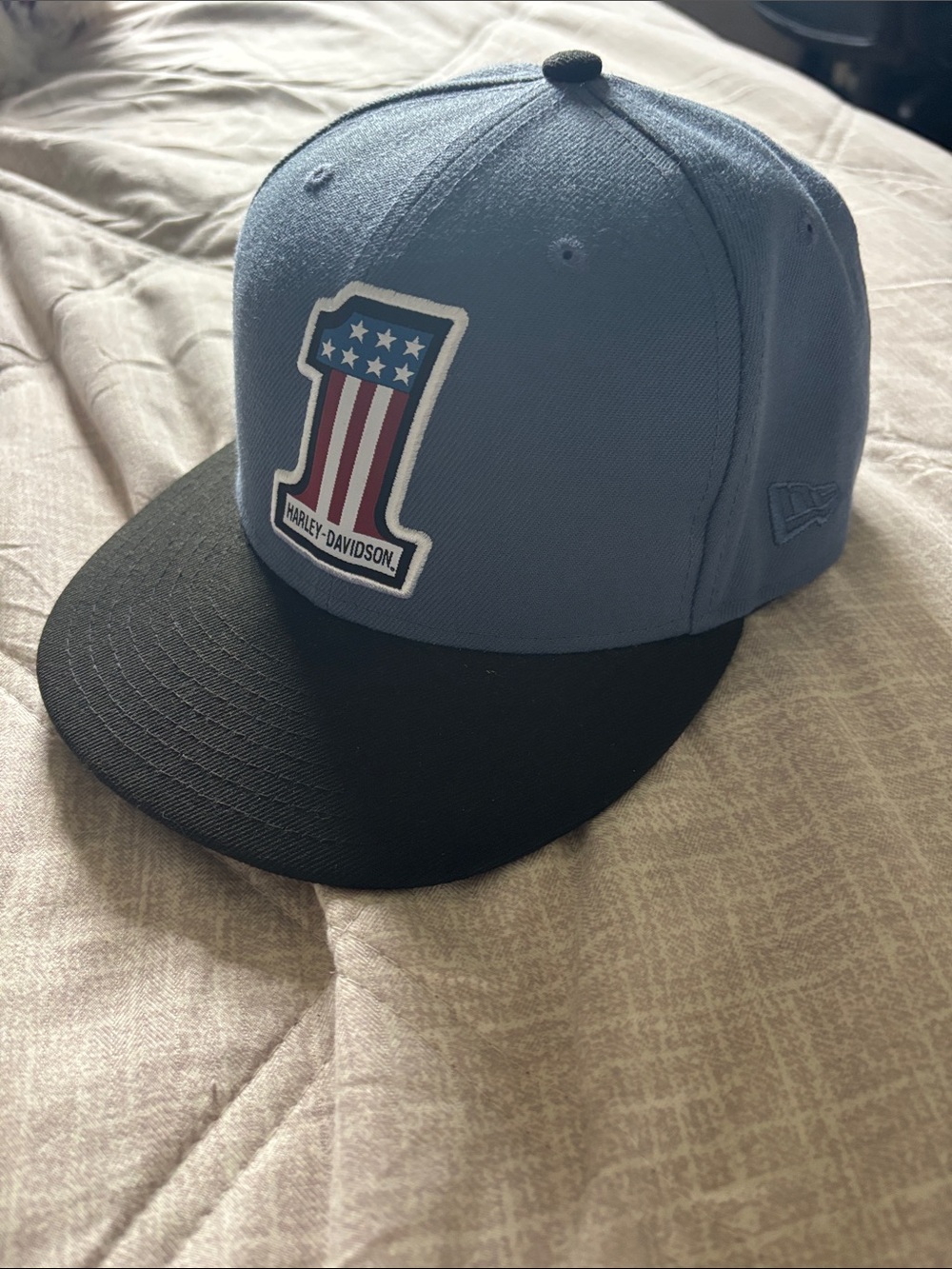 Harley-Davidson Blue & Black Number 1 Fitted Hat